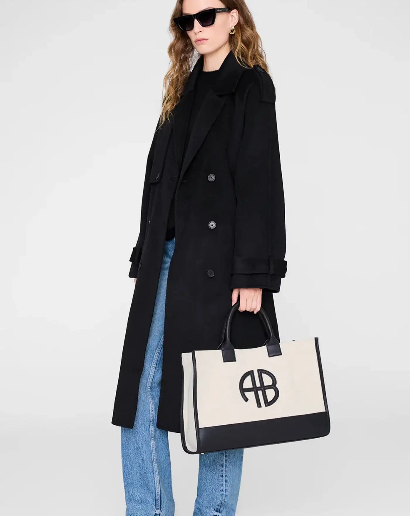 Bolso Anine Bing Medium Lara Tote A1311794NAT1 BEIGE ANINE BING