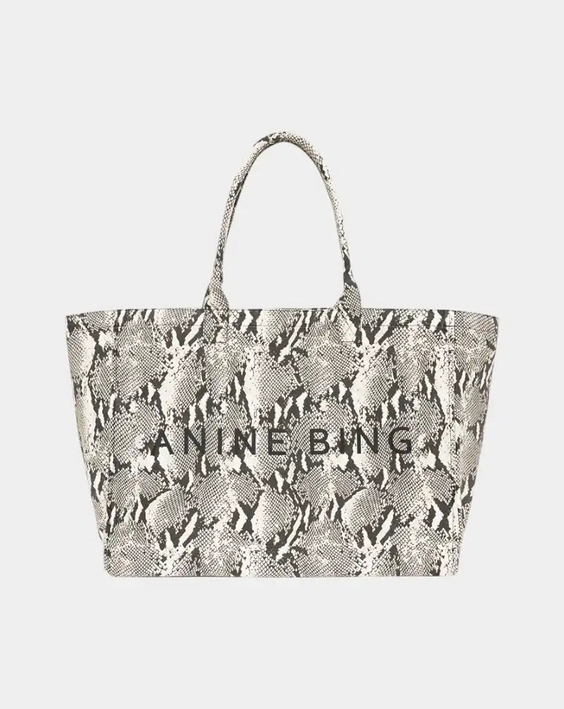 Bolso Anine Bing Leo Canvas Tote A1311841MTL100 PRINT ANINE BING