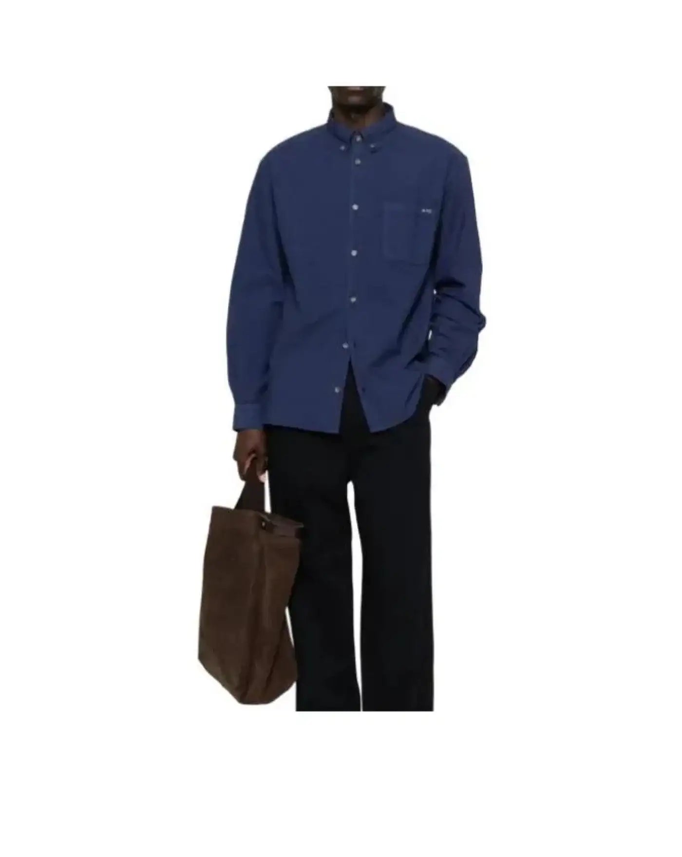 Camisa A.P.C. "chemise mateo logo" COHOEH12599 IAJ - MARINE A.P.C.