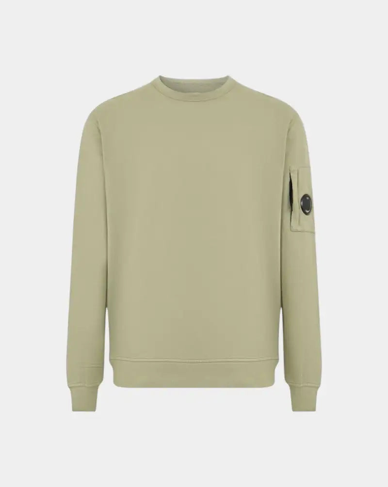 Sudadera C.P. Company Light Fleece Crewneck Sweatshirt 20CMSS711A002246G 610 MOSS GRAY C.P. COMPANY