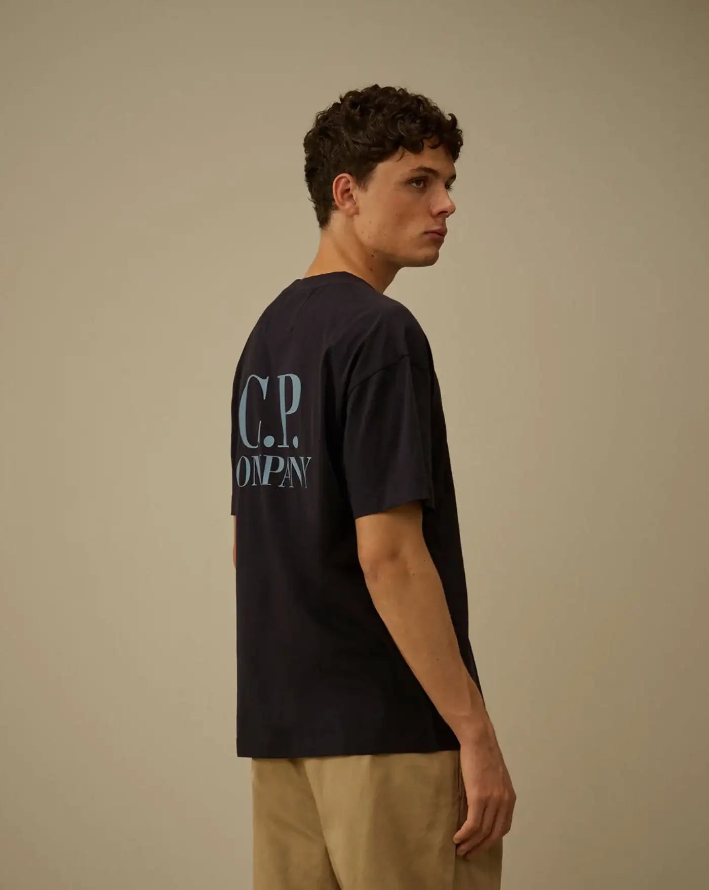 Camiseta C.P. Company 30/1 Jersey Short Sleeve Printed Graphics 20CMTS086A005100W 888 TOTAL ECLIPSE C.P. COMPANY