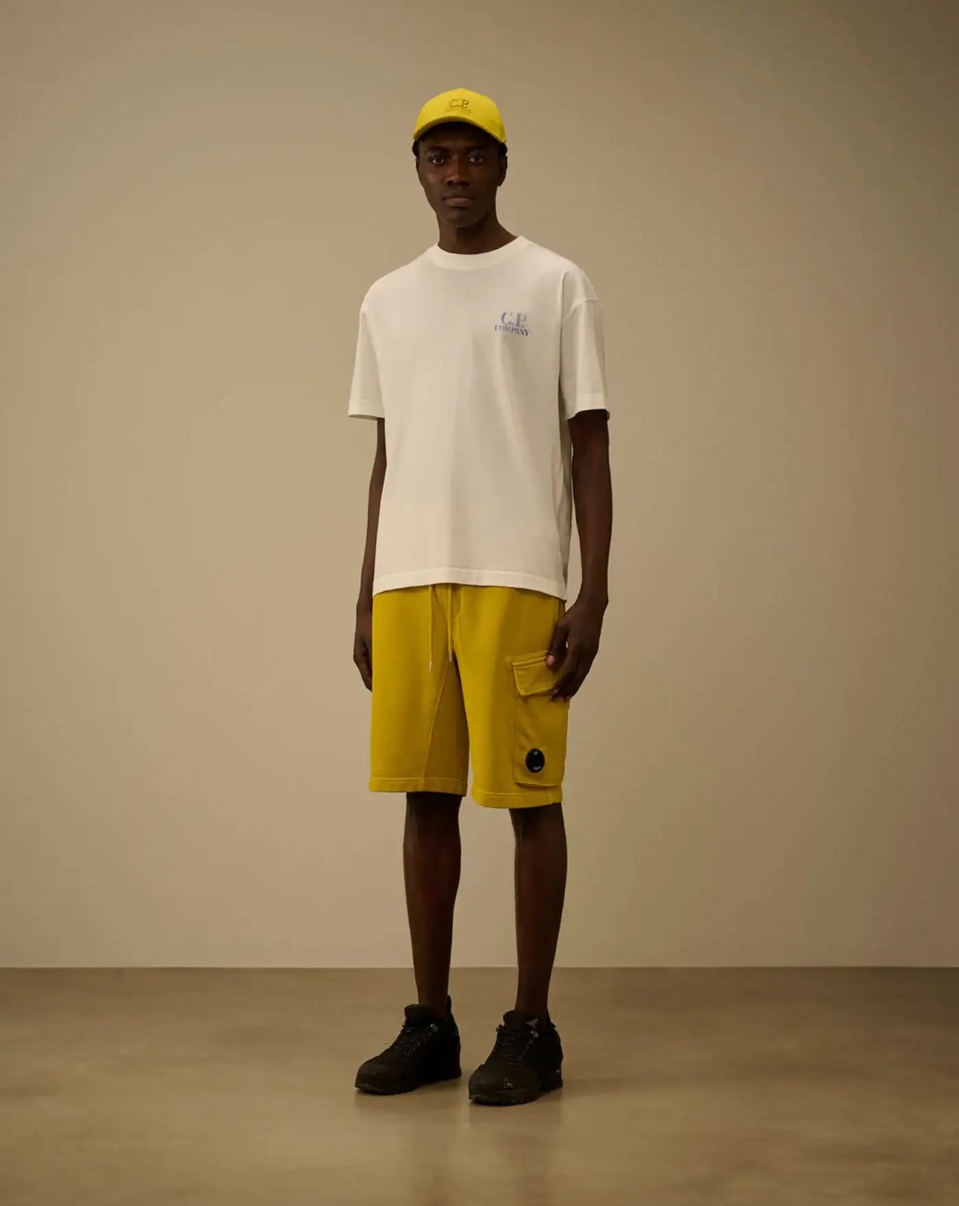 Camiseta C.P. Company 30/1 Jersey Comfort Logo 20CMTS143A110579W 103 GAUZE WHITE C.P. COMPANY