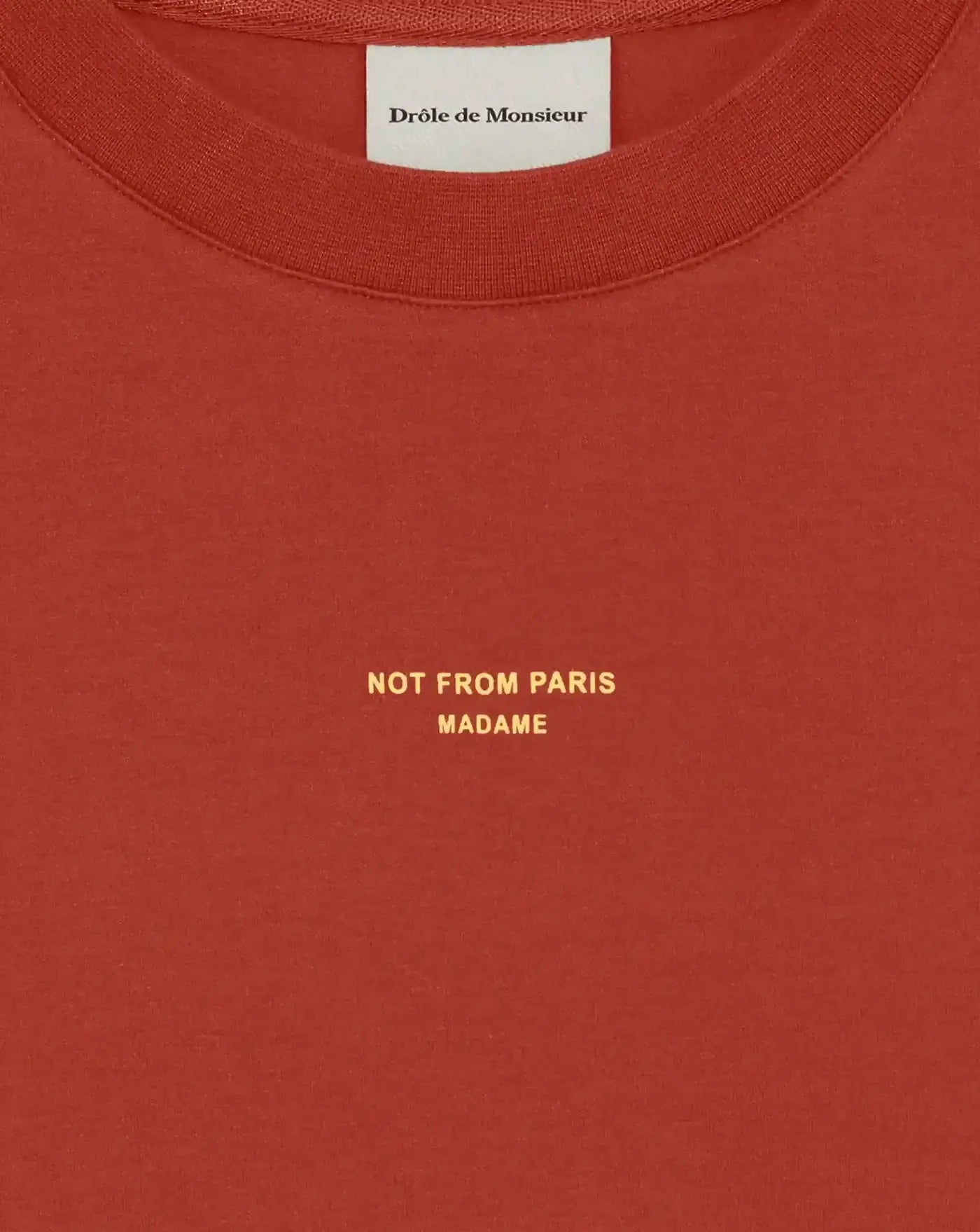 Camiseta Drole de Monsieur Le T-shirt Slogan Classique K-TS202 CO002DRD DROLE DE MONSIEUR