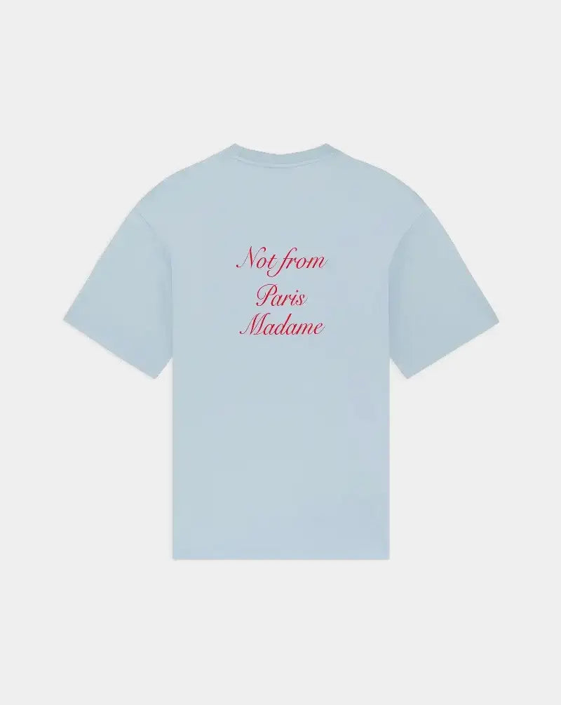 Camiseta Drole de Monsieur Le T-shirt Slogan Calligraphy K-TS209 CO002LBE DROLE DE MONSIEUR