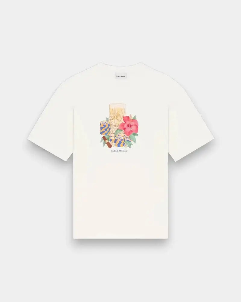 Camiseta Drole de Monsieur Hibiscus Club K-TS300 CO002OW DROLE DE MONSIEUR