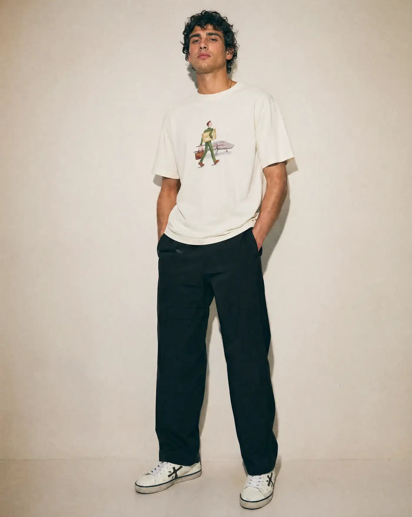 Camiseta Drole de Monsieur T-shirt L`homme au Tableau TS290 CO002 OW DROLE DE MONSIEUR