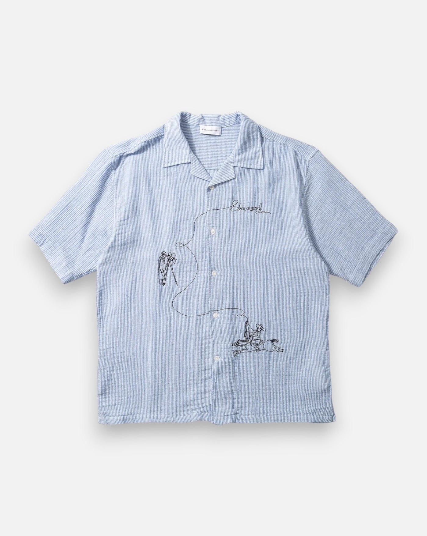 Camisa Edmmond Western 1261022560 PLAIN DK BLUE EDMMOND