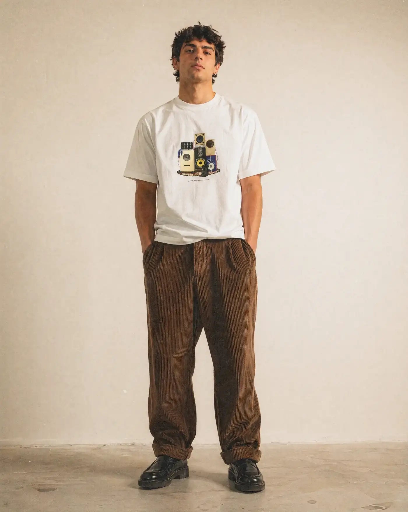Camiseta Edmmond Sound System 1263036000 PLAIN WHITE EDMMOND