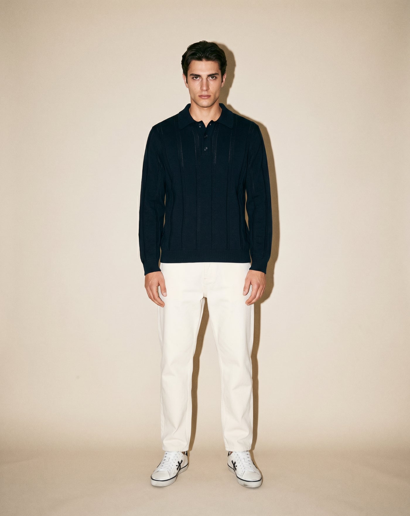 Polo Edmmond Knitted Polo 1266002590 PLAIN NAVY EDMMOND