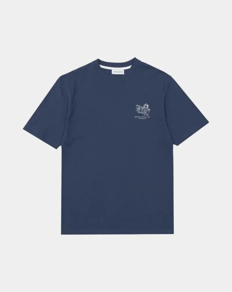 Camiseta Edmmond Bookstore BOOKSTORE PLAIN DK BLUEBLUE EDMMOND