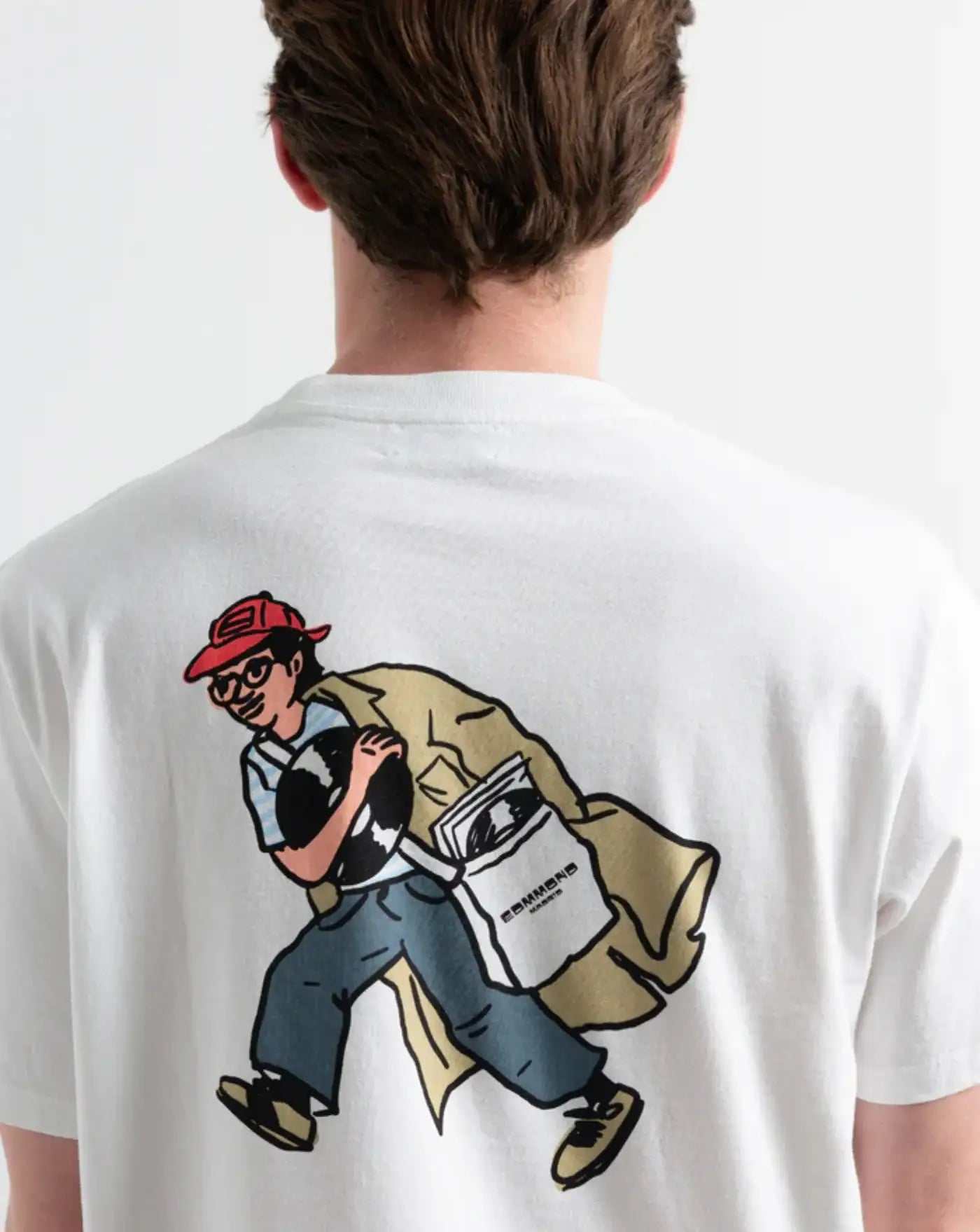 Camiseta Edmmond Melomaniac MELOMANIAC PLAIN WHITEWHITE EDMMOND