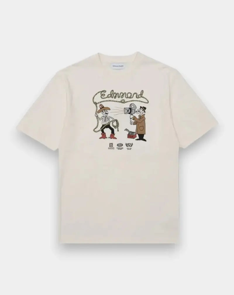 Camiseta Edmmond Western WESTERN PLAIN WHITEWHITE EDMMOND