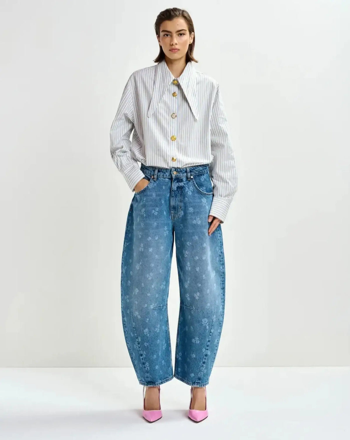 Camisa Essentiel Antwerp Jomato Pointy Collar Shirt JOMATO J1NBNILE BLUE ESSENTIEL ANTWERP