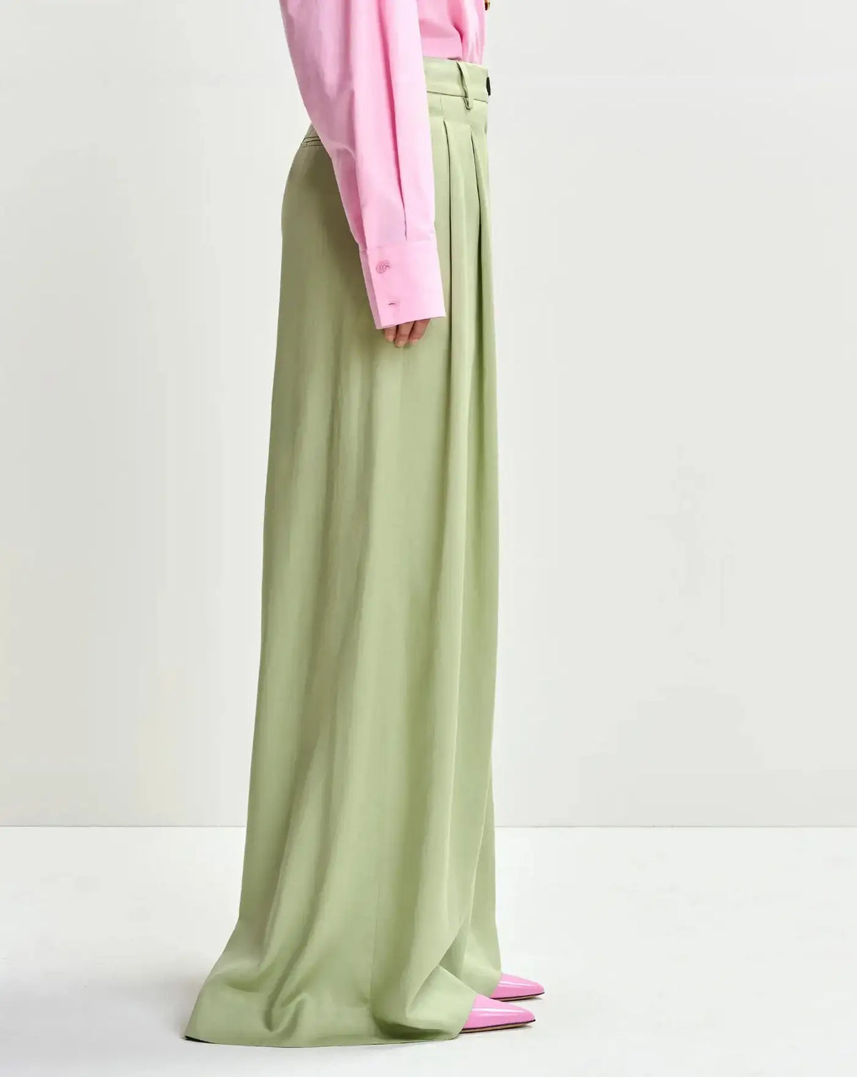 Pantalon Essentiel Antwerp Justicia Wide Leg Pants JUSTICIA BS22BASIL SMASH ESSENTIEL ANTWERP