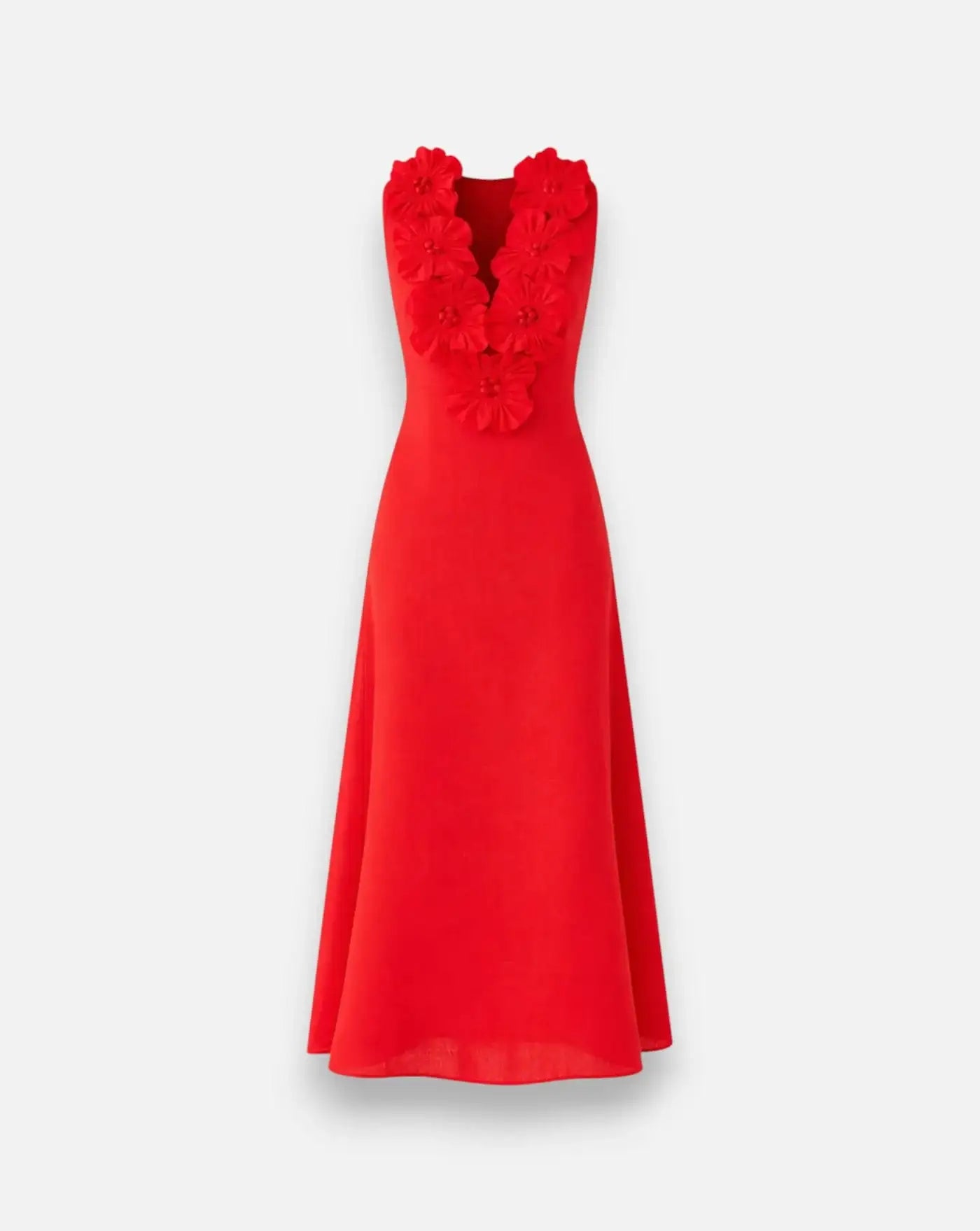 Vestido Farm Rio Rred Sleveless Midi Dress 347760 L0028 FARM RIO