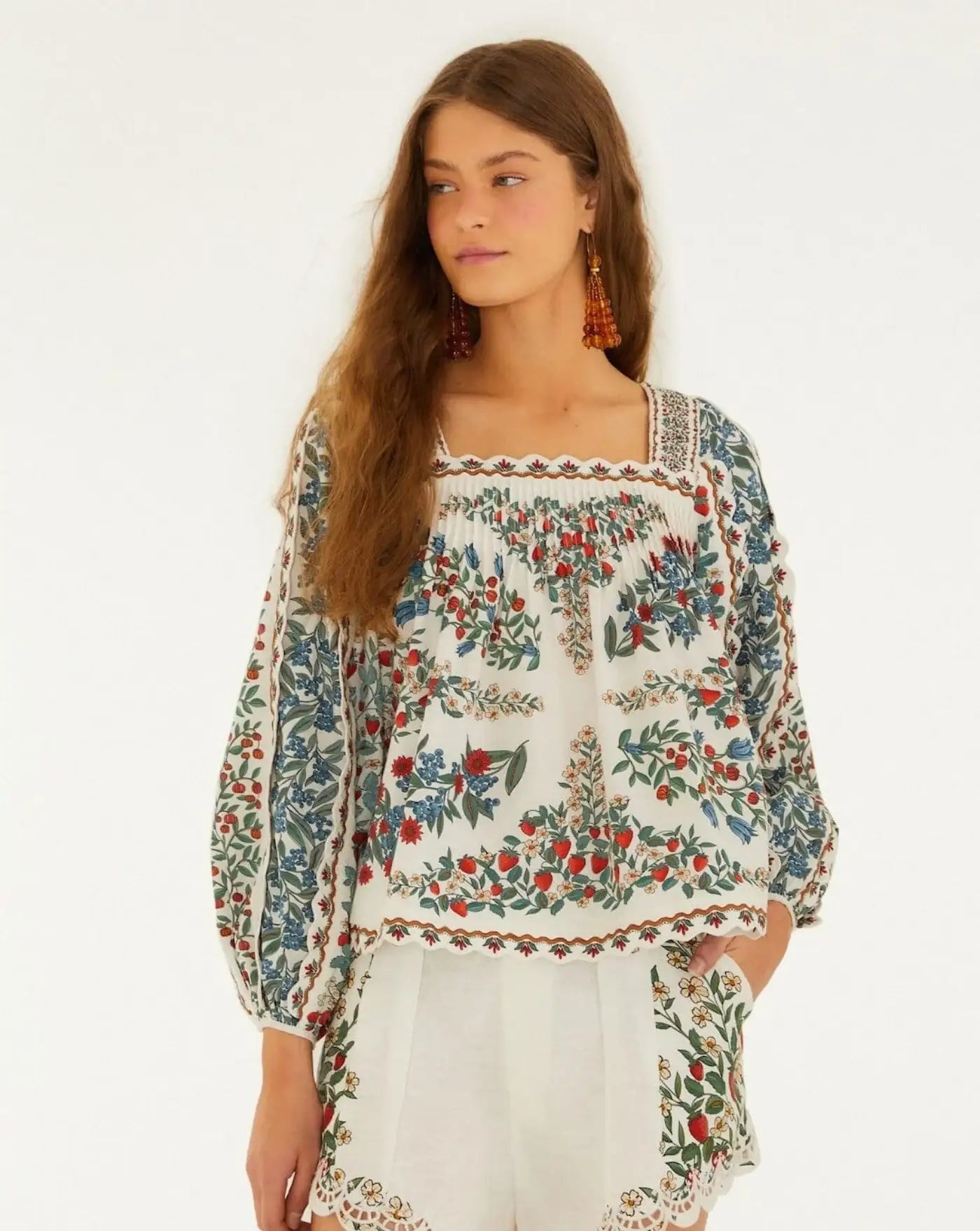 Blusa Farm Rio Fruit Beauty Scarf 352183 26049 FARM RIO