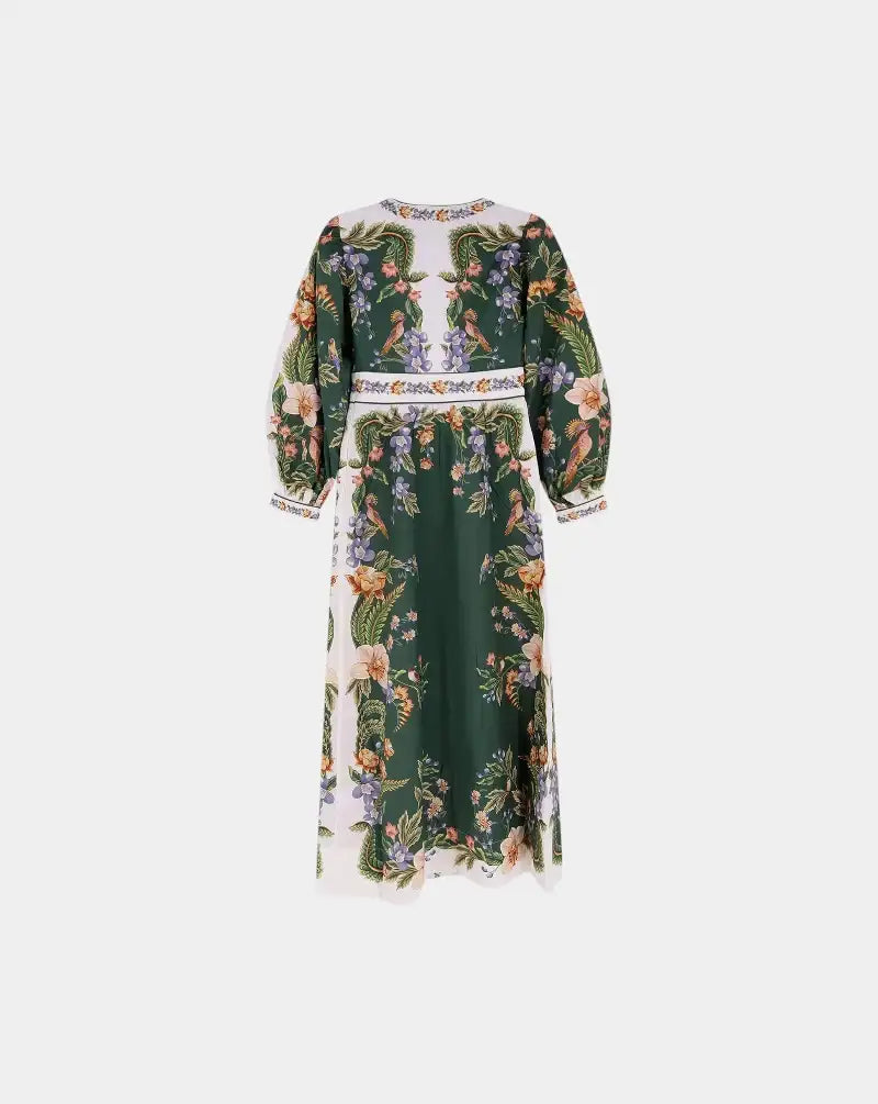 Vestido Farm Rio Nature Green Maxi Dress 353568 26067 FARM RIO