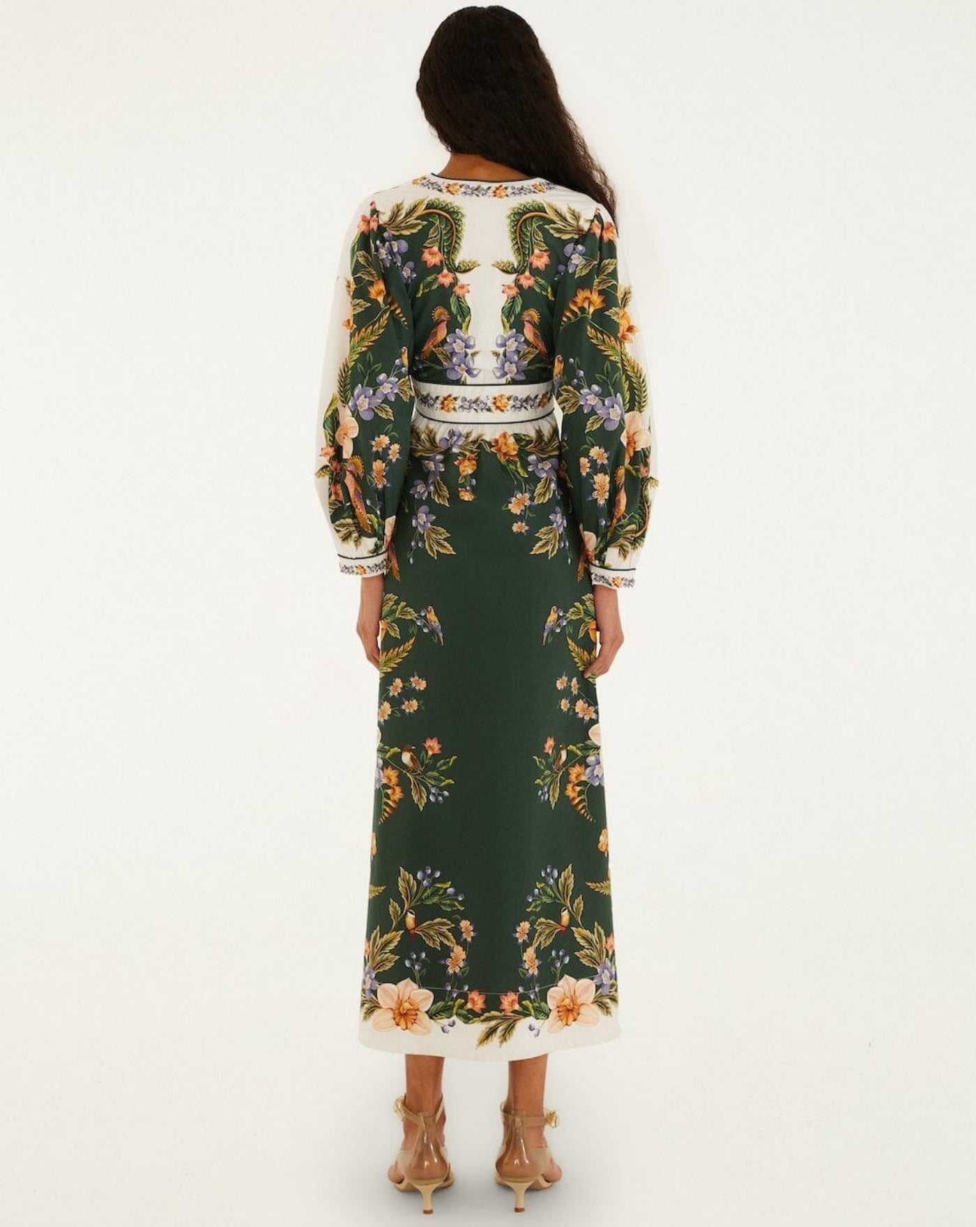 Vestido Farm Rio Nature Green Maxi Dress 353568 26067 FARM RIO