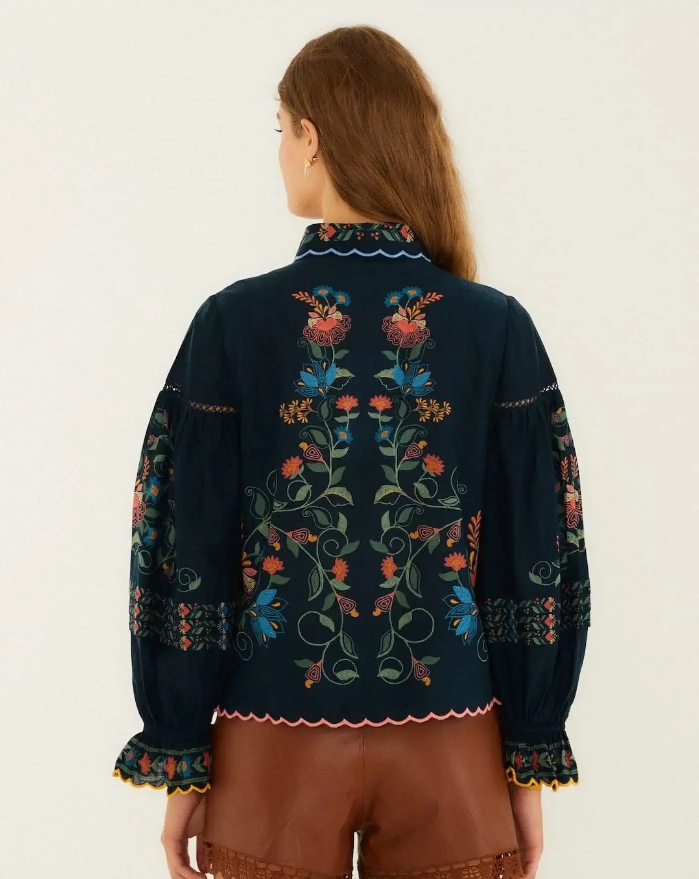 Blusa Farm Rio Stitched Garden 358020 26091 STITCHED GARDEN FARM RIO
