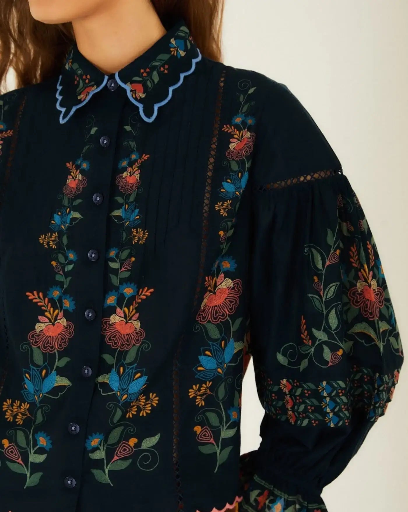 Blusa Farm Rio Stitched Garden 358020 26091 STITCHED GARDEN FARM RIO