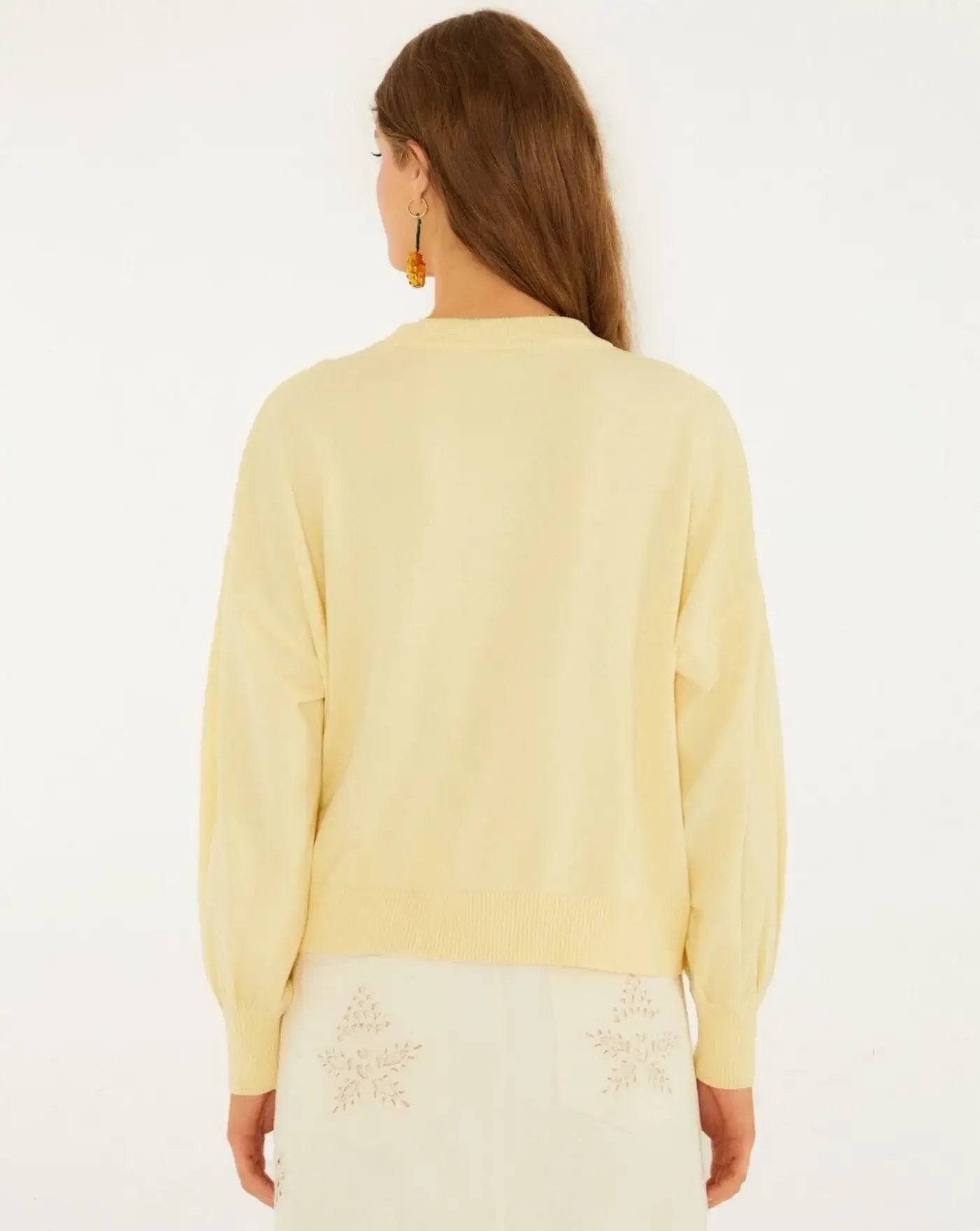 Jersey Farm Rio Birds Bicycle Embroidery Sweater 358961 L0032 FARM RIO