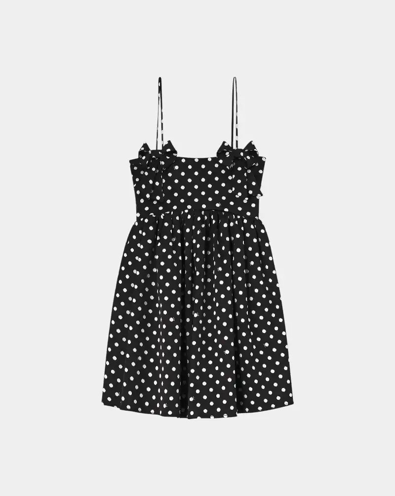 Vestido Ganni Mini Lunares A1030193 099 GANNI