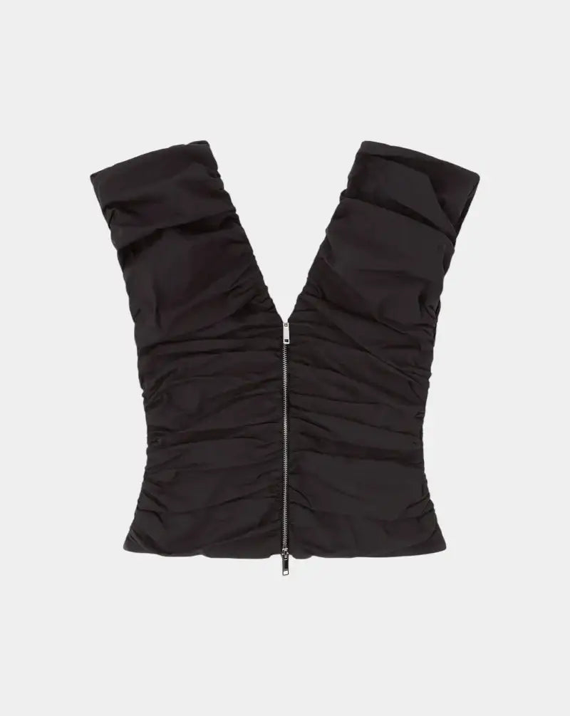 Top Ganni Ruched A1040071 099 GANNI
