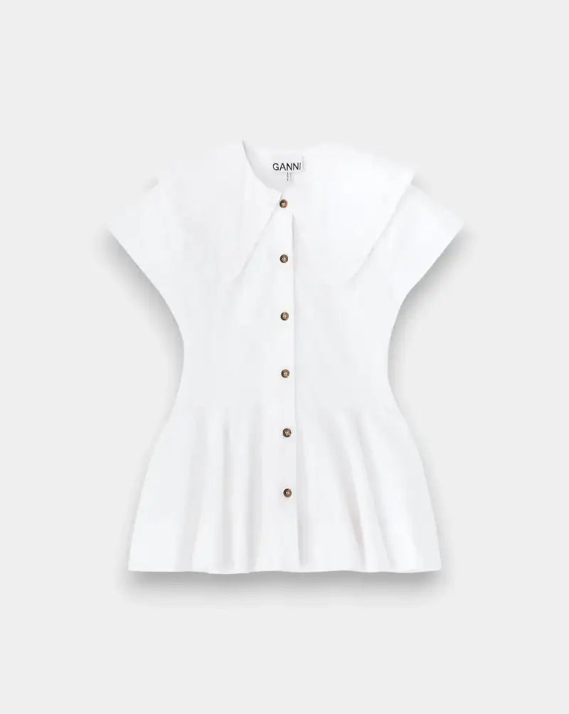 Camisa Ganni Collar Shirt A1040093 151 GANNI