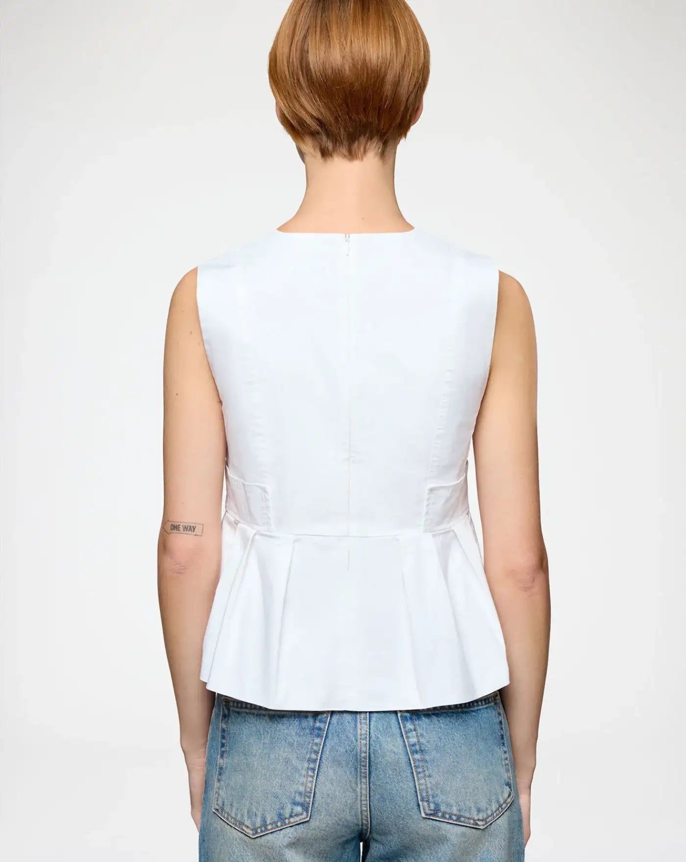 Top Ganni A1040124 151 BRIGHT WHITE GANNI