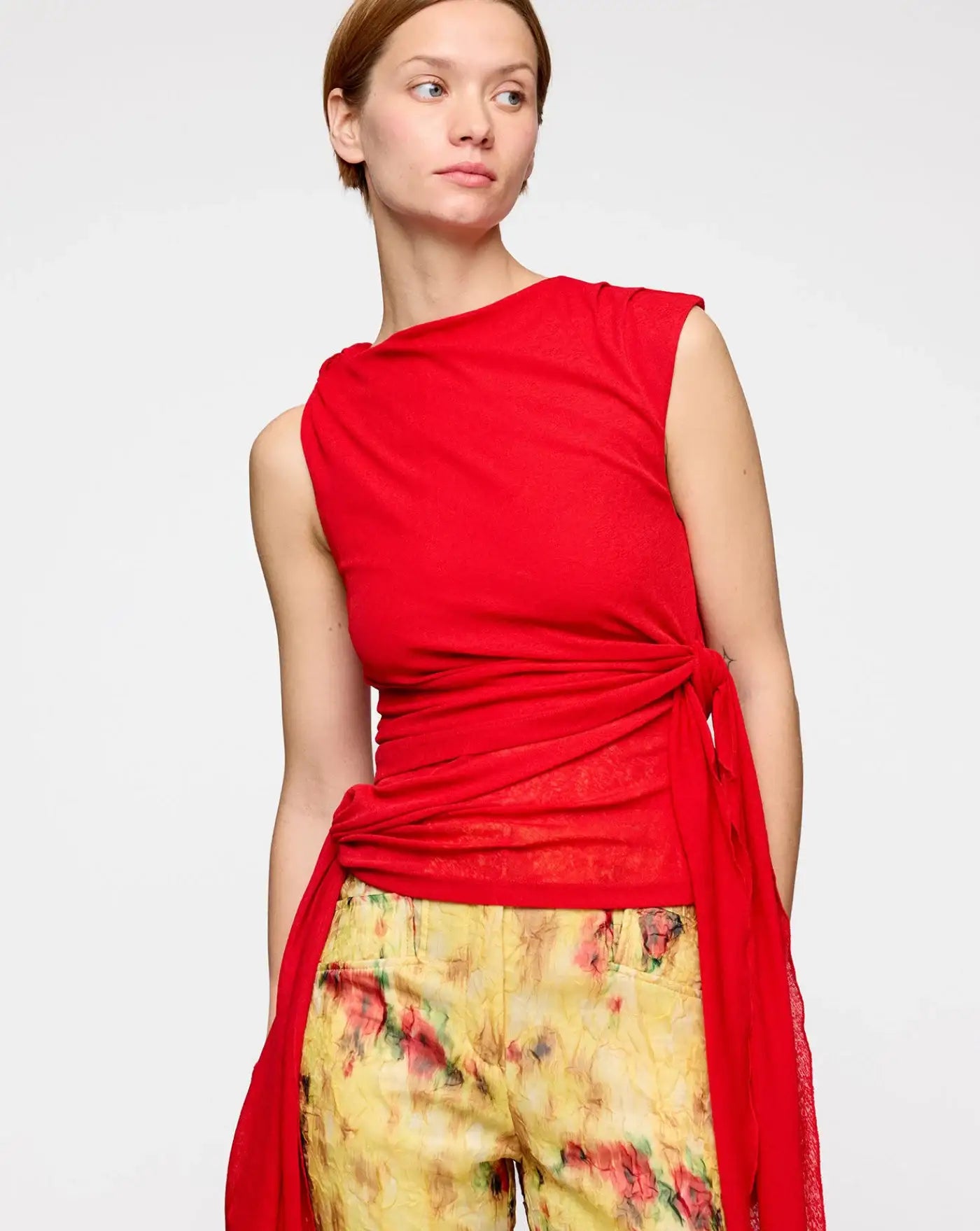 Top Ganni In Marl Mesh A1040289 06P GANNI