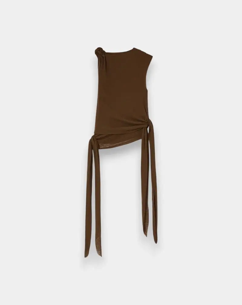 Top Ganni Marl Mesh<BR/><BR/> A1040289 ZWX GANNI
