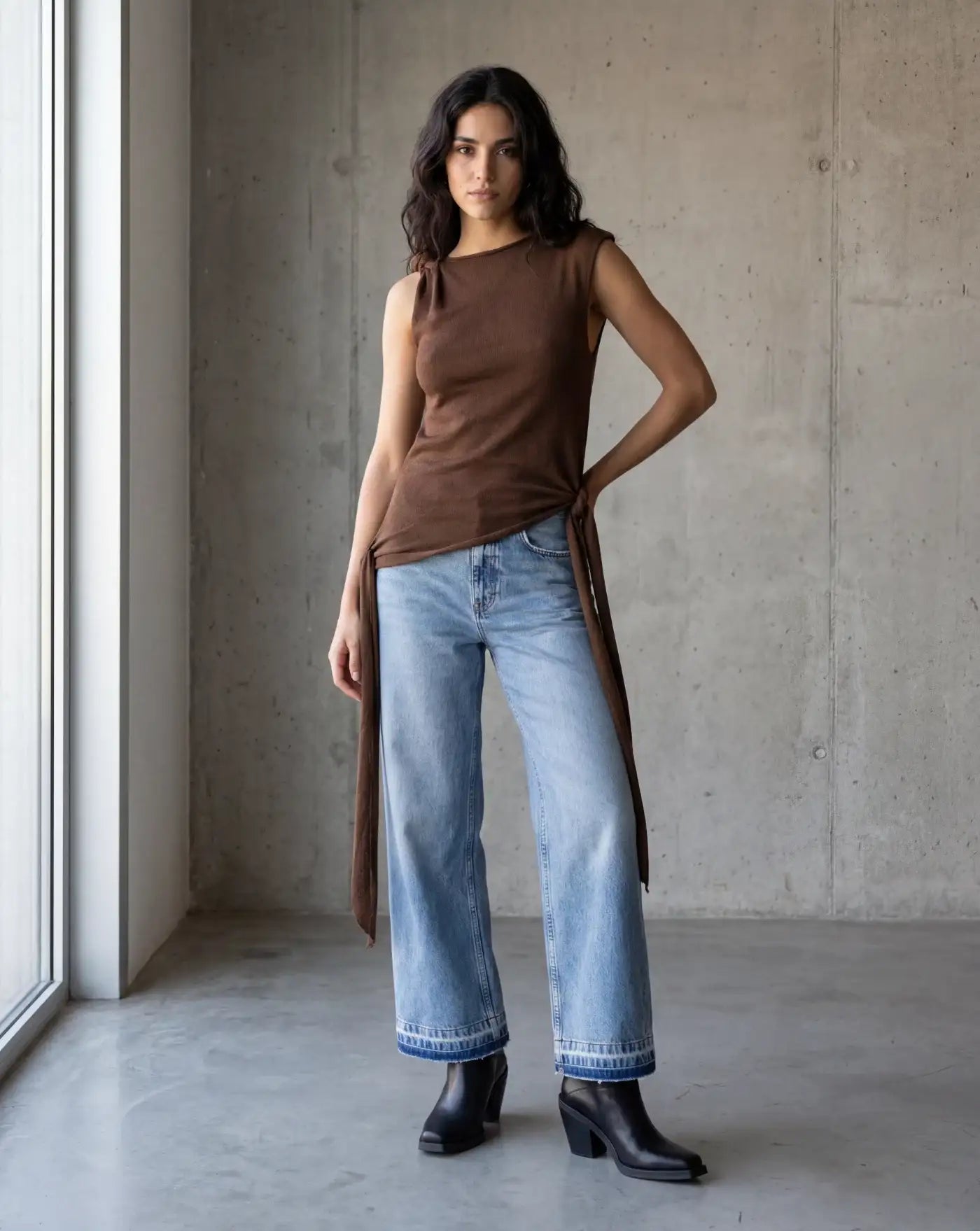Top Ganni Marl Mesh<BR/><BR/> A1040289 ZWX GANNI