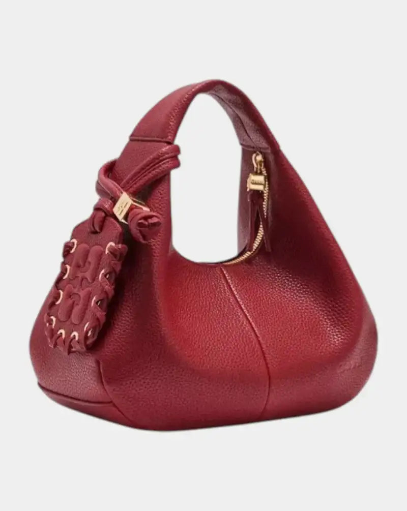 Bolso Ganni Hobo Mini Grained B2070123 06PGOJI BERRY GANNI