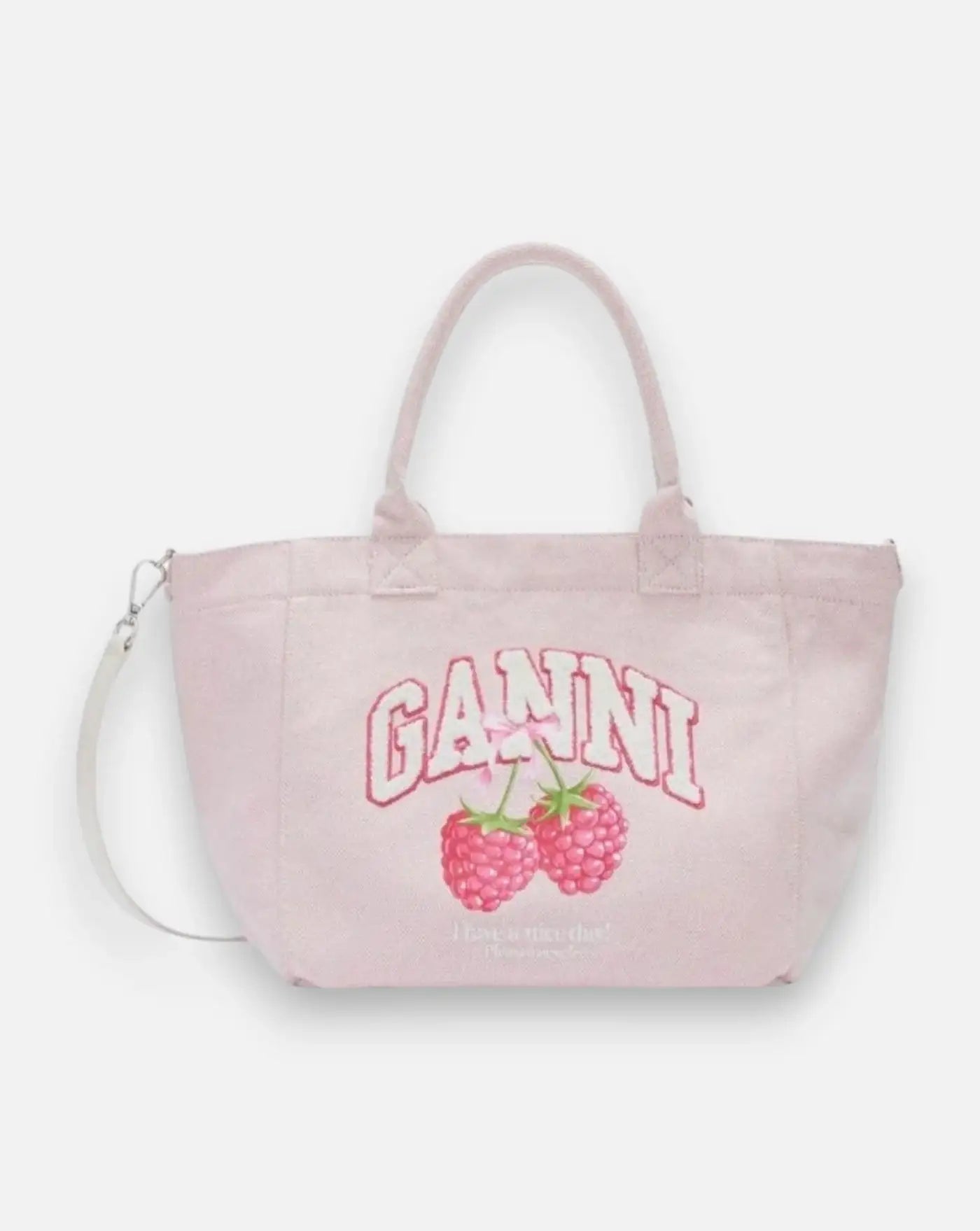 Bolso Ganni Medium Trapeze Shopper Raspberry Print B2110087 135 GANNI