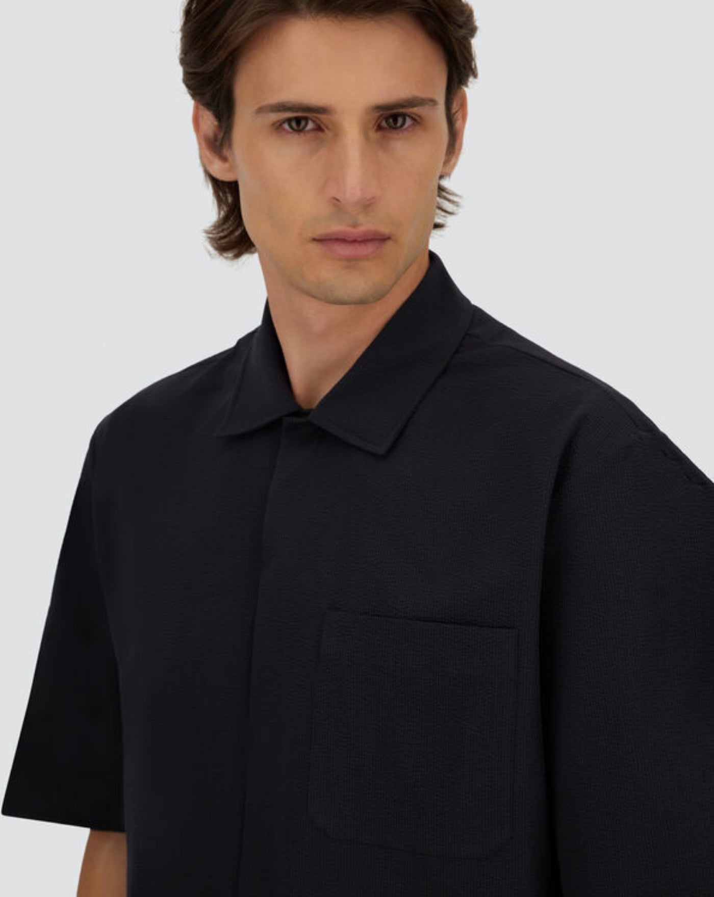 Camisa Herno Seersucker CM000012U 126849200 HERNO