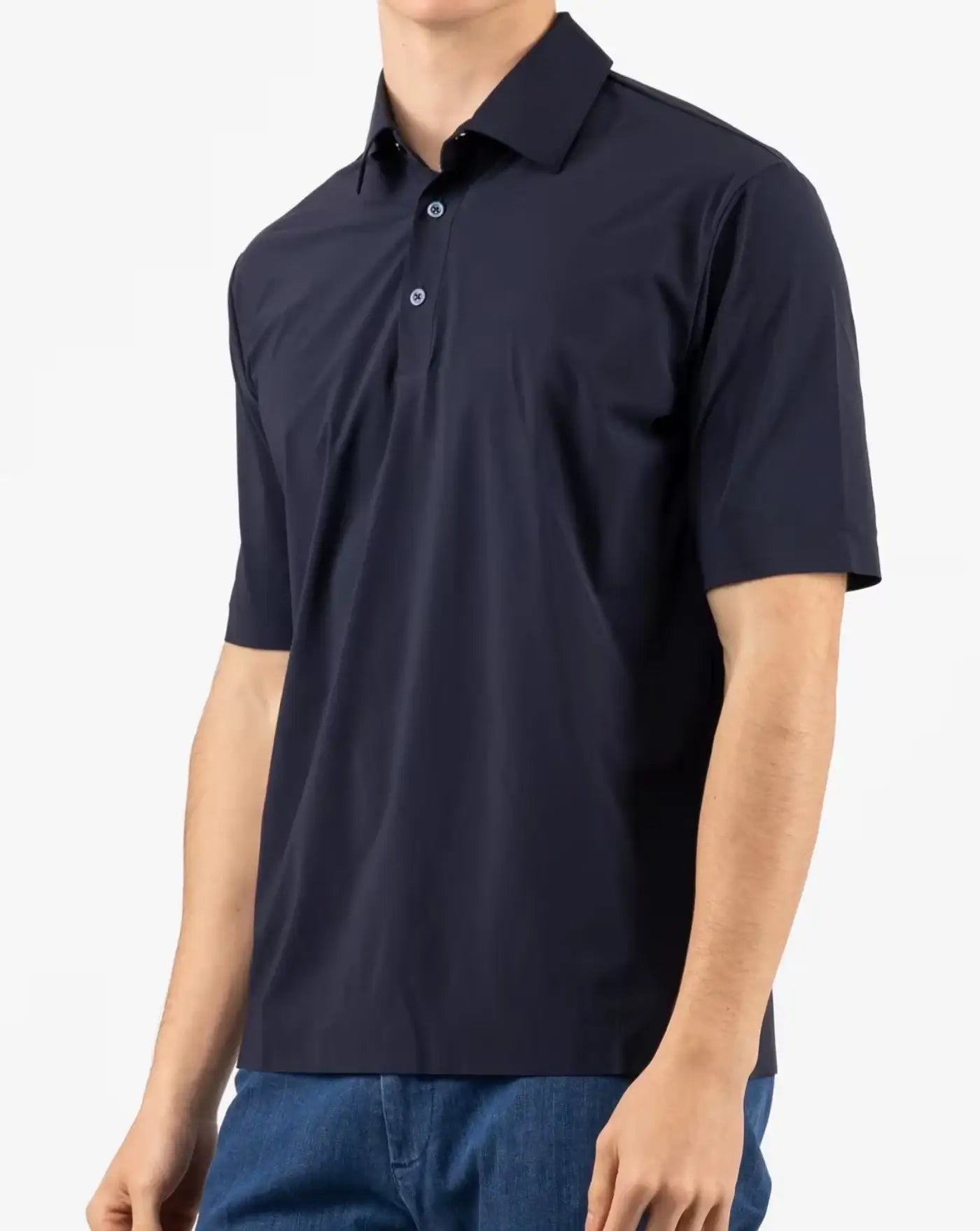 Polo Herno Mens Knitted polo shirt JPL00138U 12509S9200 HERNO