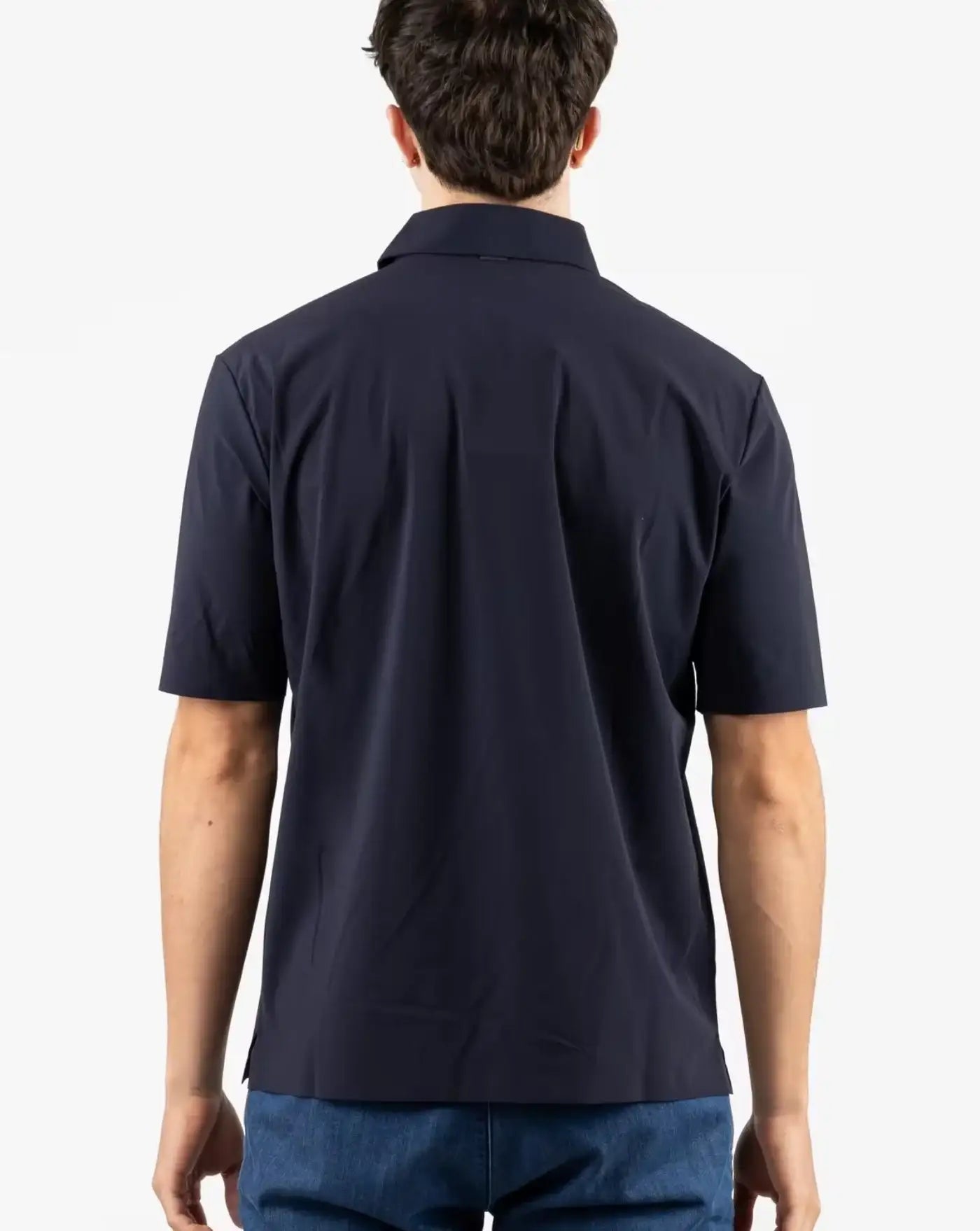 Polo Herno Mens Knitted polo shirt JPL00138U 12509S9200 HERNO