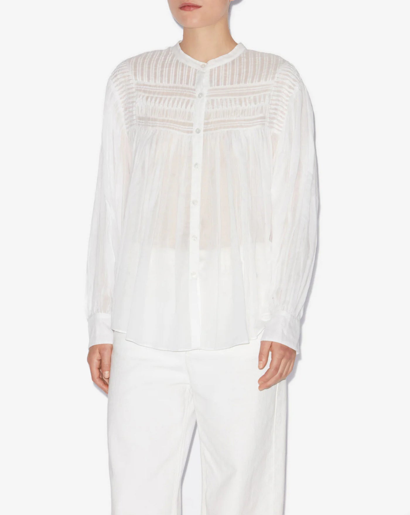 Camisa Isabel Marant Plalia HT0002FCB3J04E 20WH ISABEL MARANT