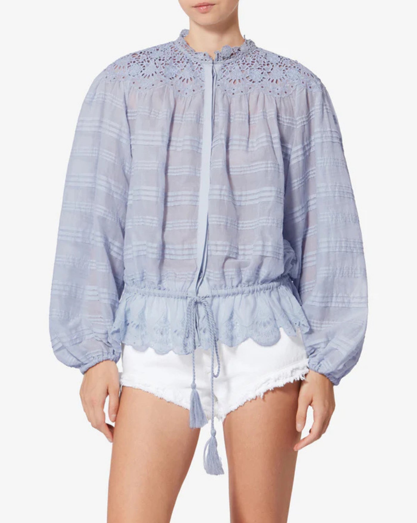 Blusa Isabel Marant Polly HT0767FAD1J05E 30LU ISABEL MARANT