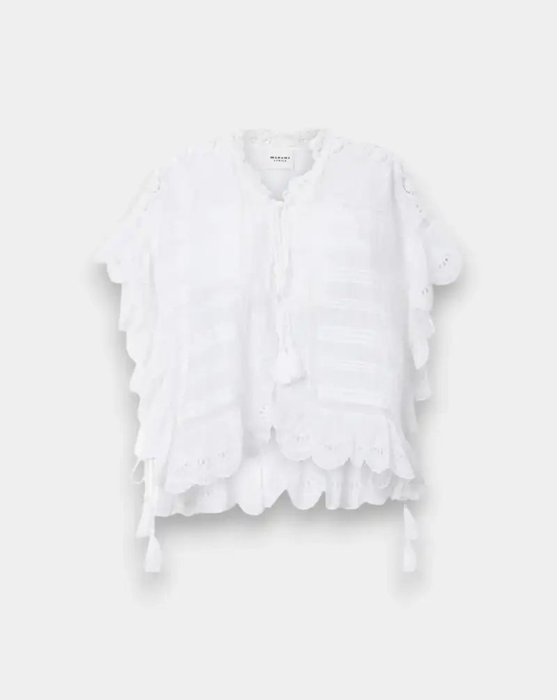 Blusa Isabel Marant Payton HT0768FAD1J05E 20WH ISABEL MARANT