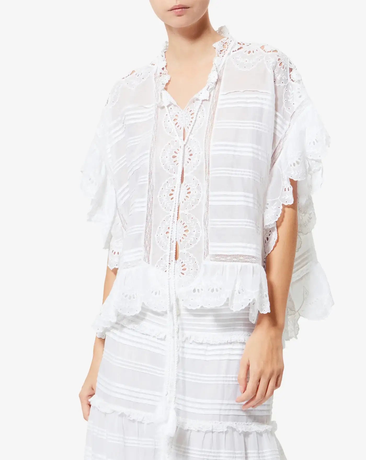 Blusa Isabel Marant Payton HT0768FAD1J05E 20WH ISABEL MARANT