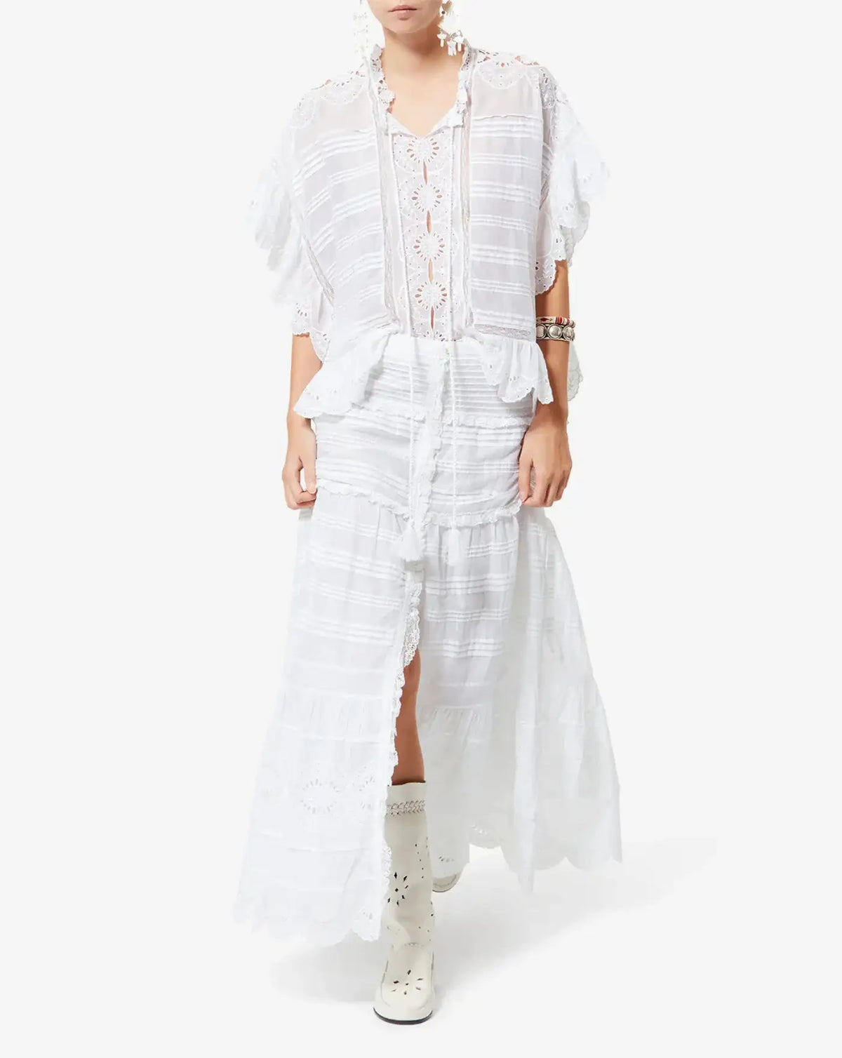Blusa Isabel Marant Payton HT0768FAD1J05E 20WH ISABEL MARANT
