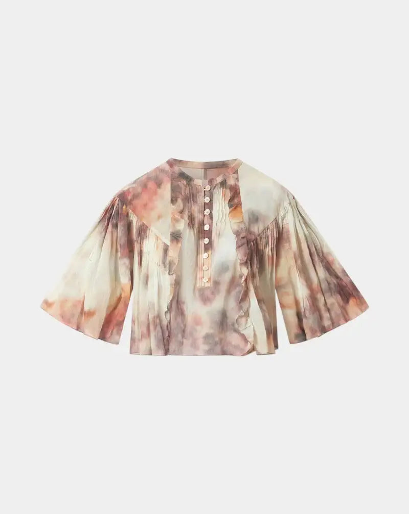 Blusa Isabel Marant Veelia HT0854FAD1J13E 90BE ISABEL MARANT