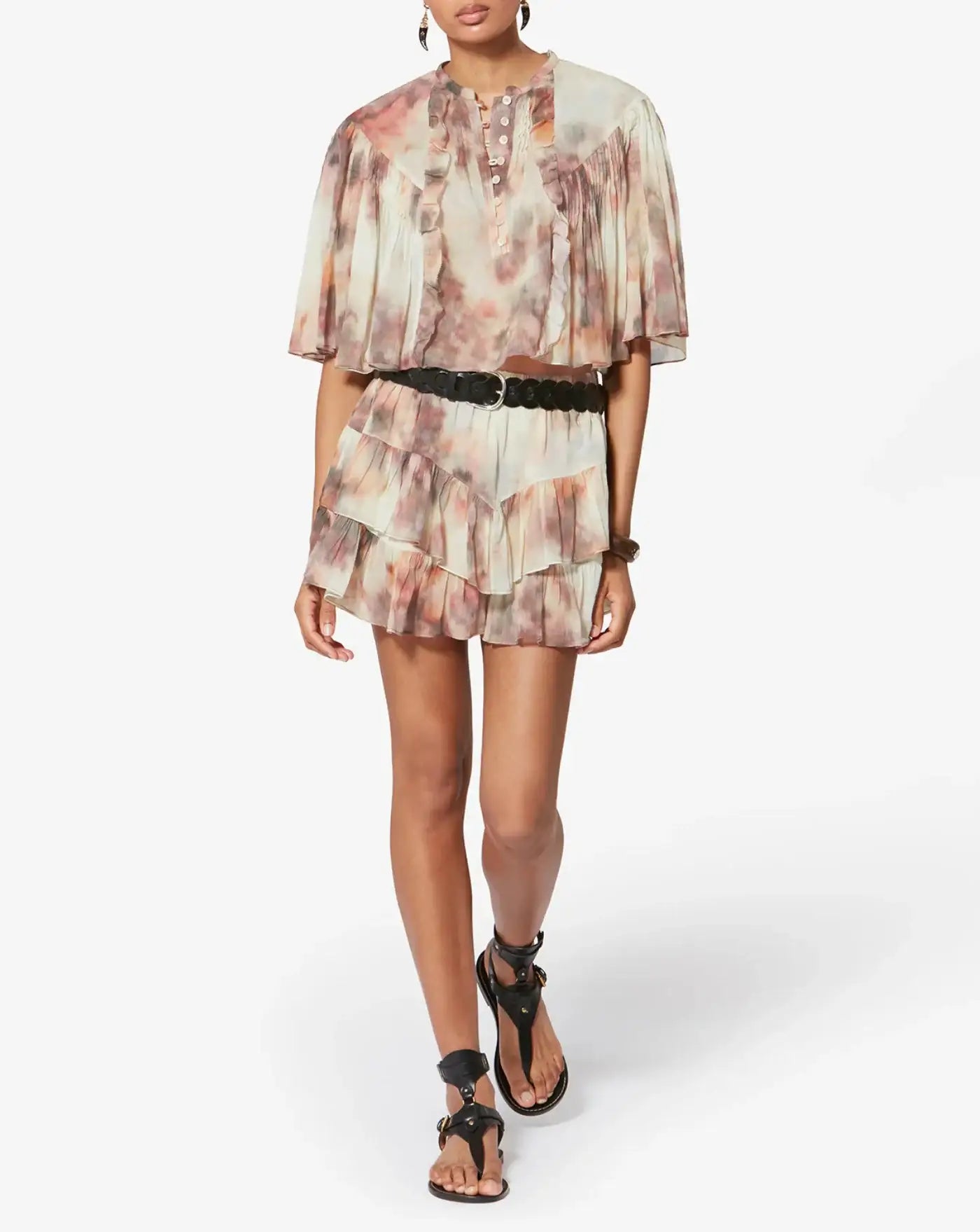 Blusa Isabel Marant Veelia HT0854FAD1J13E 90BE ISABEL MARANT