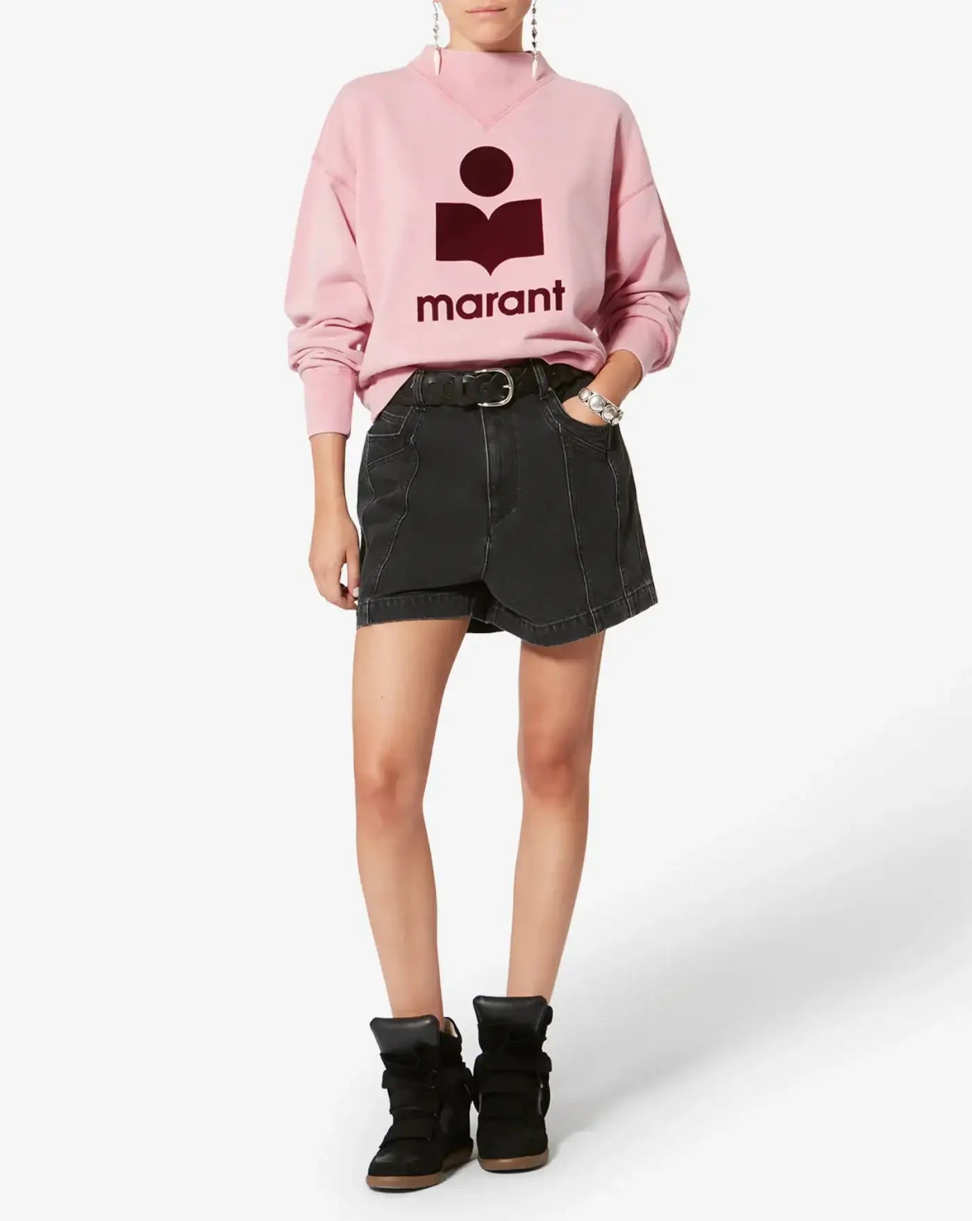 Sudadera Isbael Marant Moby SW0003FAD1M04E BGBY ISABEL MARANT