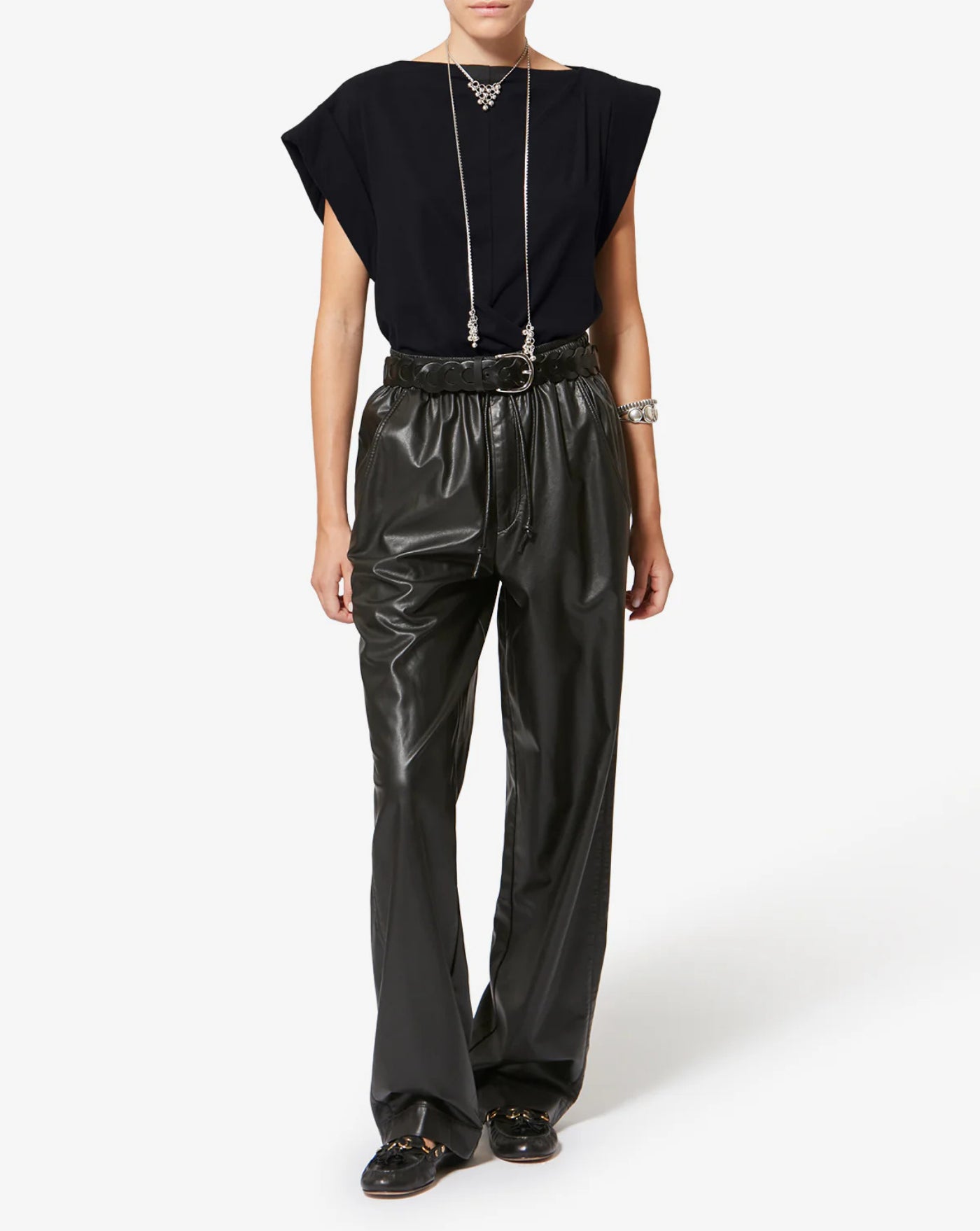 Top Isabel Marant Maisan Tee TS0207FA A1N41I01BK ISABEL MARANT
