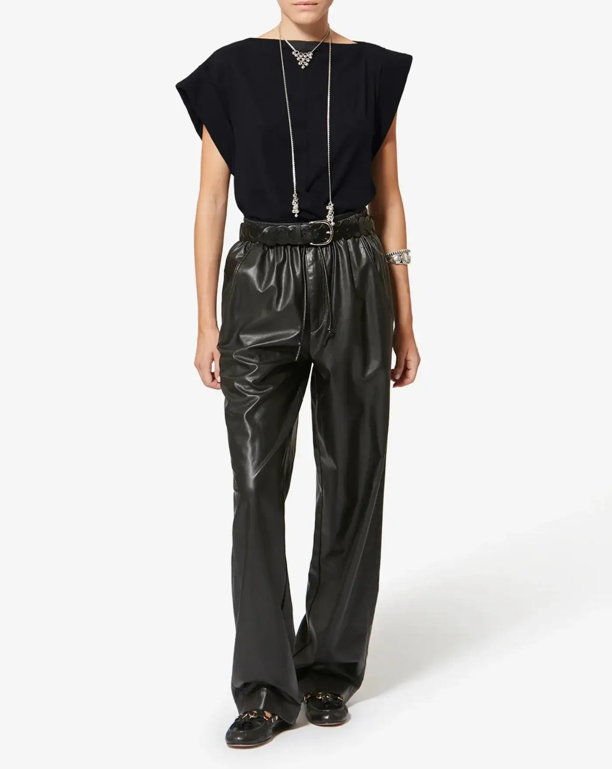 Top Isabel Marant Maisan Tee TS0207FA A1N41I01BK ISABEL MARANT