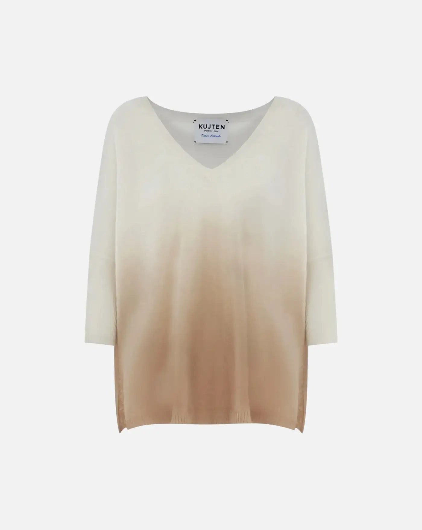 Sueter Kujten Pull Minie Dye Organic Blanc F2034 ORGANIC BLANC KUJTEN