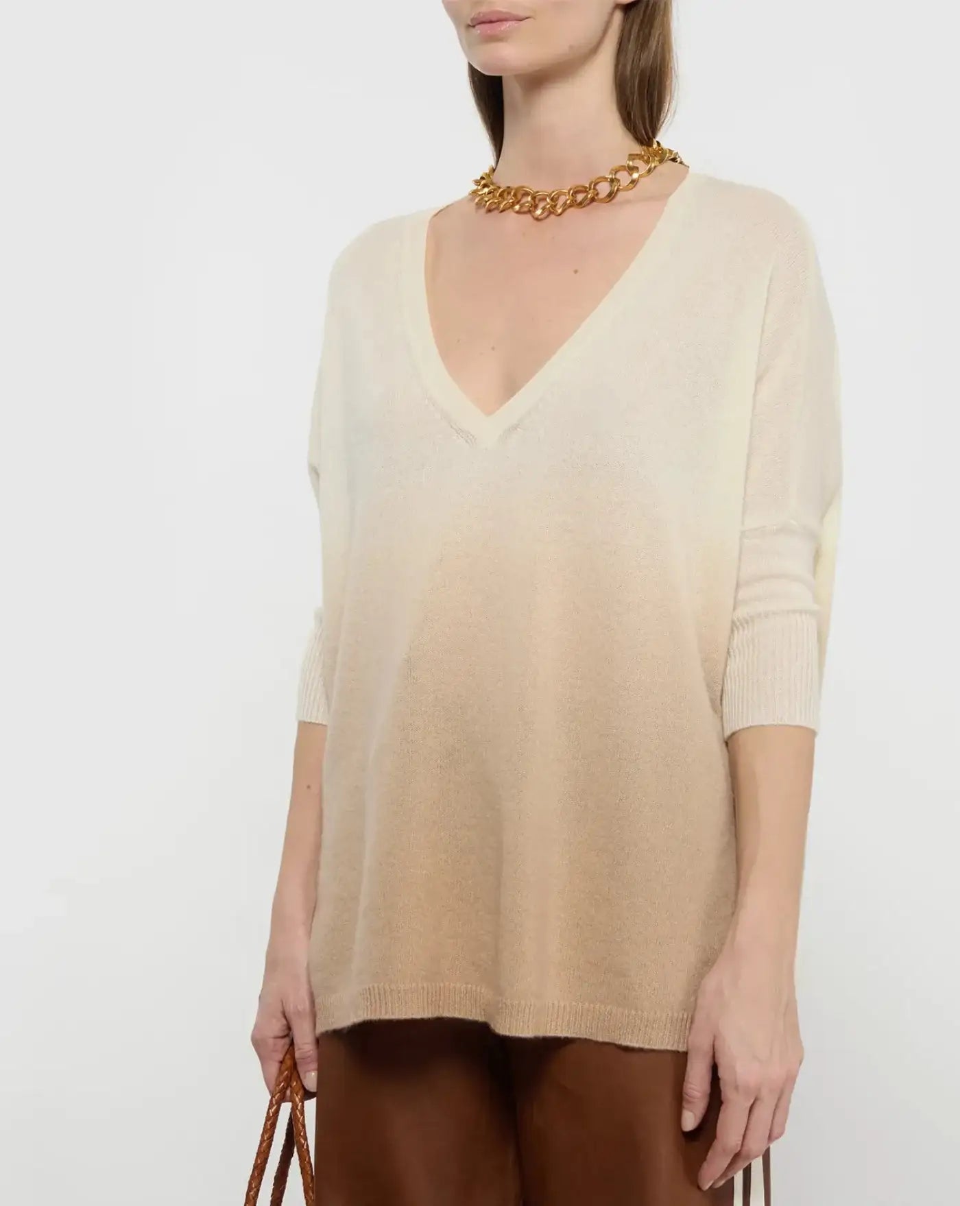 Sueter Kujten Pull Minie Dye Organic Blanc F2034 ORGANIC BLANC KUJTEN