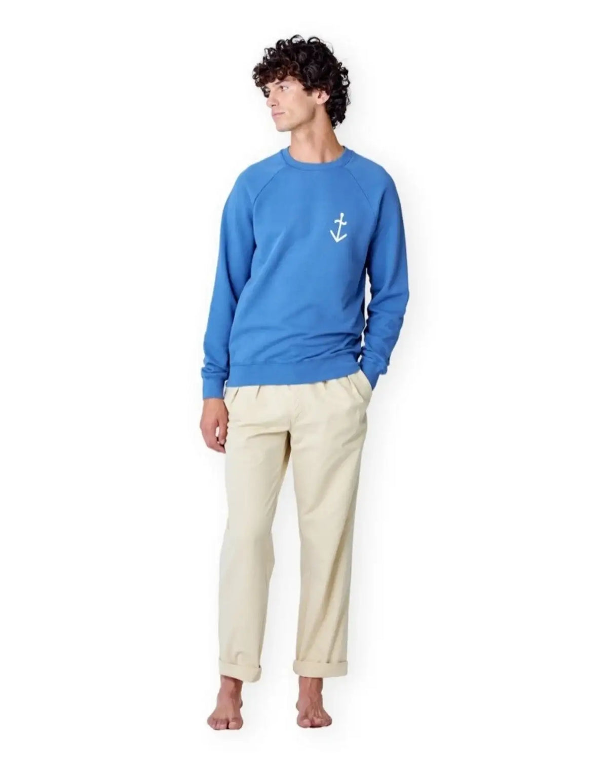 Sudadera La Paz Cunha Indigo SS260080210 INDIGO/OFF-WHITE LOGO LA PAZ